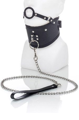 Zenn Collar With Mouth Ring & Leash Halsband & koppel