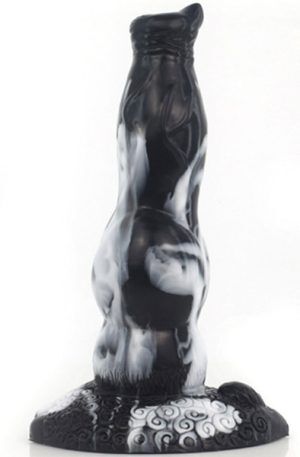 Wolfy Dragon Dildo Black/White 21 cm Dragon dildo