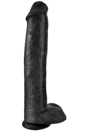 Pipedream King Cock With Balls Black 38 cm XL dildo
