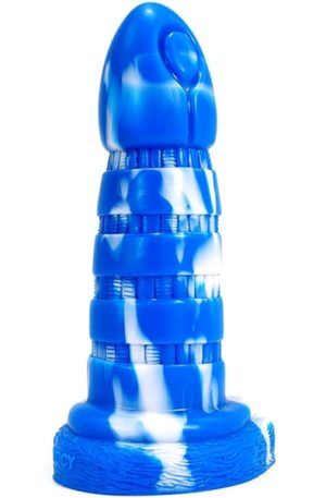 Oblink Dildo Blue-White 21 cm Dragon dildo