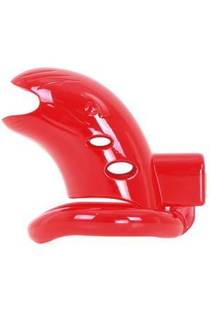 Plastic Chastity Cage Red Kyskhetsbur