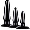 Anal Adventures Basic Plug Kit Black Analpluggar paket