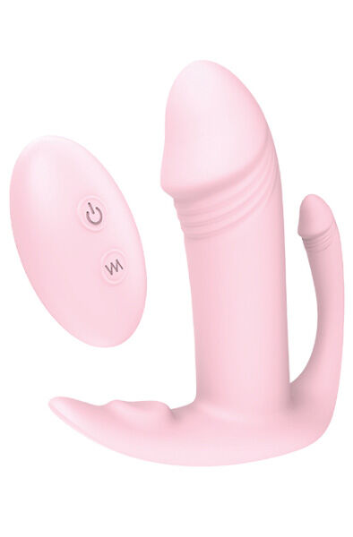 Dream Toys Vibes Of Love Remote Tri-pleasurer Pink Trepunktsvibrator