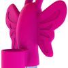 Monarch Pink Butterfly Bullet Silicone Fingervibrator