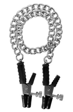 Guilty Pleasure Block Busters Nipple Clamps Bröstklämmor med kedja