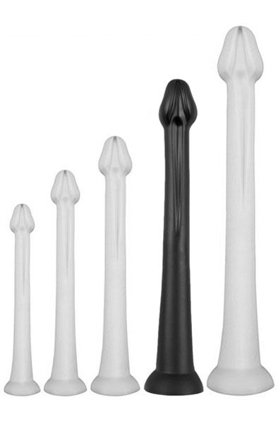 Darksil Whale Dildo XL Black 48 cm Extra lång analdildo