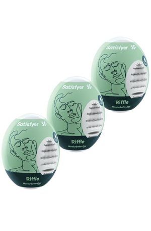 Satisfyer Masturbator Egg Riffle 3-pcs Onaniägg