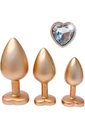 Gleaming Love Pearl Plug Set Gold Analpluggar paket