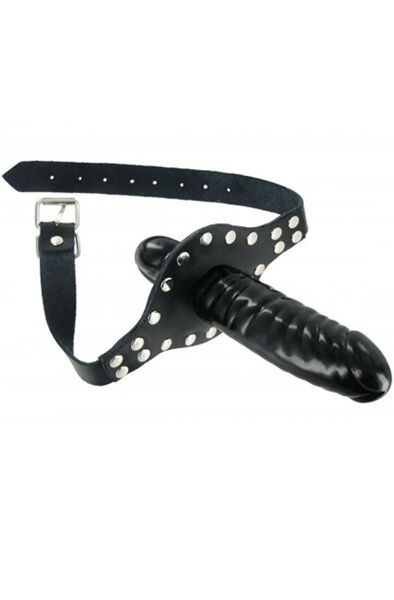 Strict Ride Me Mouth Gag Gagball med dildo
