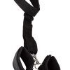 Ball Gag With Wrist Restraints Black