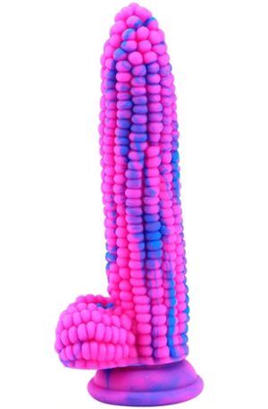 Dildo Corn Pink-Blue 20 cm Dragon dildo