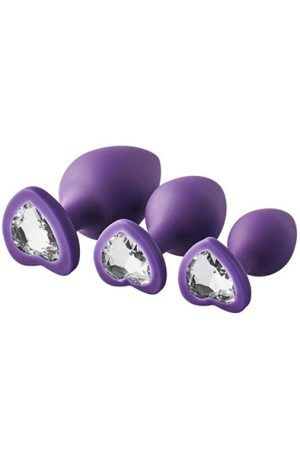 Flirts Anal Training Kit Gem Stone Purple Analpluggar paket