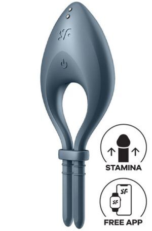 Satisfyer Bullseye Ring Vibrator Dark Blue Penisring med vibrator