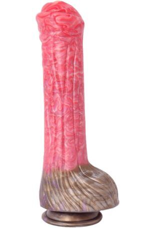 Pink Alien Soft Liquid Silicone Dildo Red 26 cm Dragon dildo