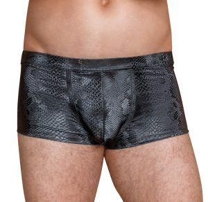 Mörkgrå Boxer Ormskinnsmönster - XL