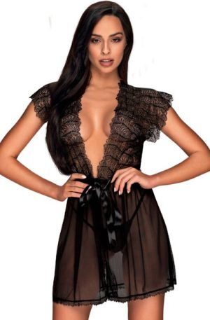 Obsessive Romanesa Peignoir S/M Sexig morgonrock