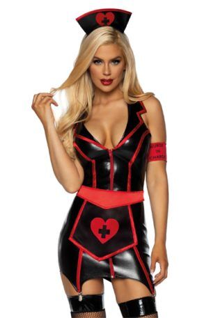 Leg Avenue Vinyl Naughty Nurse XL Rollspel & Maskerad