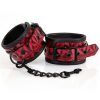 Diabolique Dark Red Ankle Cuffs