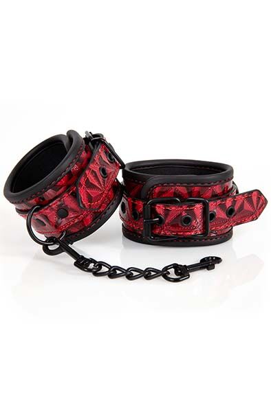 Diabolique Dark Red Ankle Cuffs