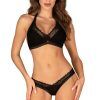 Obsessive Medilla 2-pcs Set Black M/L BH & BH-set