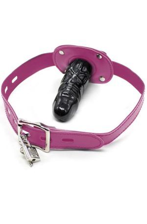 Kiotos Penis Mouth Gag Long Pink Gag