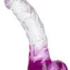 Dual Color Curved Dildo Pink 18 cm Dildo