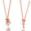 Rose Nipple Clamps Pinchers With Rhinestones Bröstvårtsklämmor