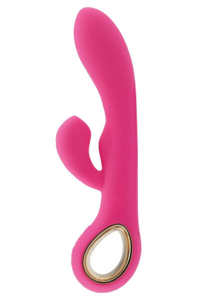 TOYZ4LOVERS Vibrator Rabbit Handy G-Double Touch Grip Pink Rabbitvibrator