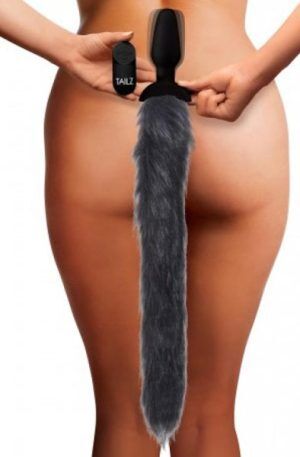 Tailz Vibrating Anal Plug With Fox Tail Analplugg med svans