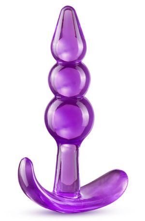 B Yours Triple Bead Anal Plug Purple Mini analplugg