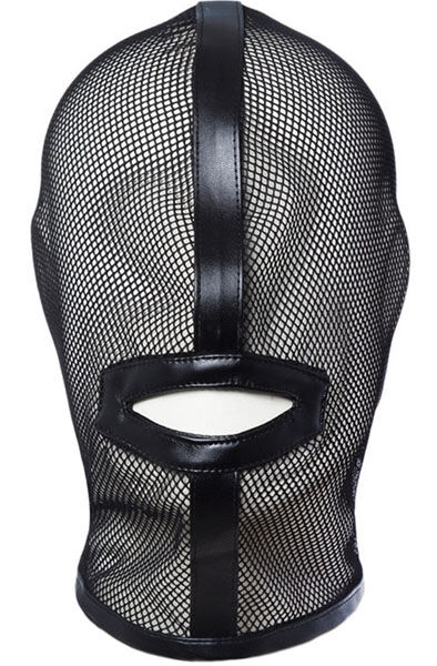 Black Mesh Hood BDSM mask