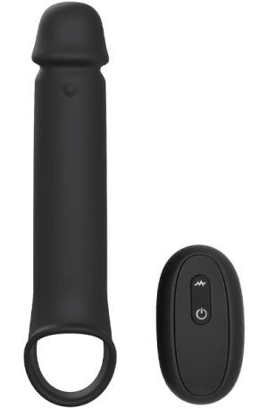 Ramrod Vibrating Extender With Remote 24 cm Penisförlängare/Sleeve med vibrator