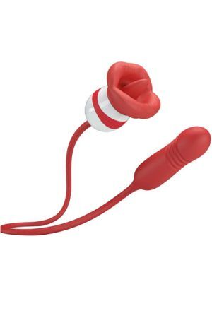 Ashlynn Red Mouth Masturbator Vibrator