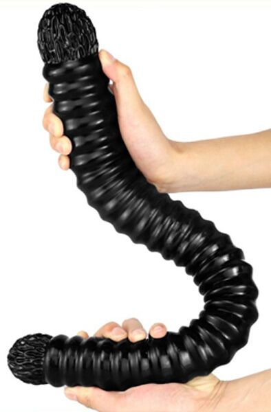 DoublePlayz Big Tortos Dildo Black 55 cm Extra lång analdildo