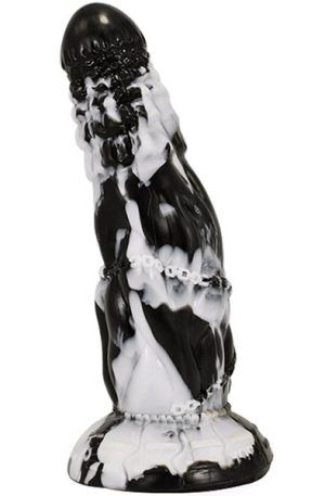 Dildo Fheniks Black-White 21 cm Dragon dildo