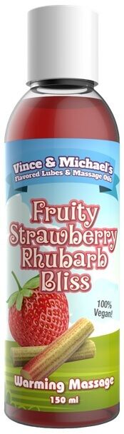 Fruity Strawberry Rhubarb Bliss Warming Massage 150ml
