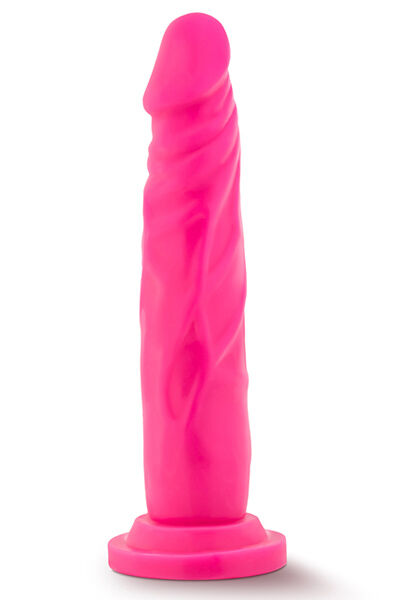 Neo Dual Density Cock Neon Pink 19cm Dildo
