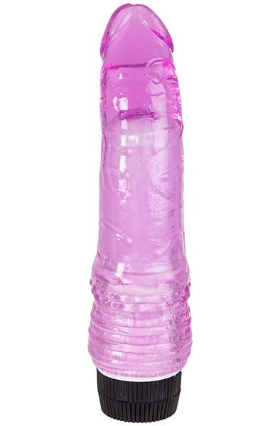 Realistic Vibrating Dong Purple 18 cm