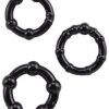 stay hard rings 3 pack svart