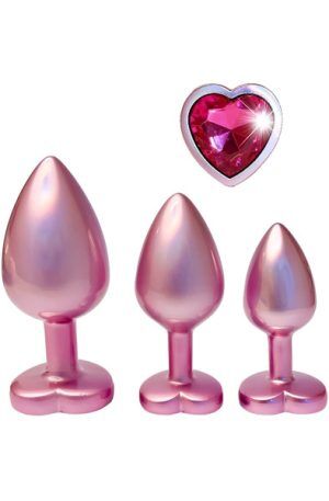 Gleaming Love Pearl Plug Set Pink Analpluggar paket