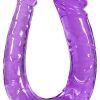 Double Penetrating Dildo Purple 30 cm Dubbeldildo