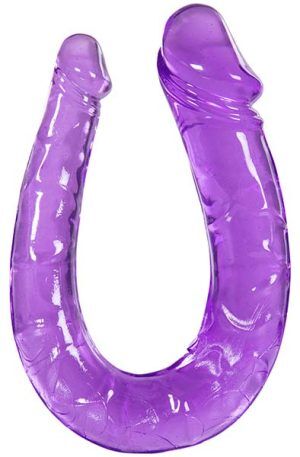 Double Penetrating Dildo Purple 30 cm Dubbeldildo