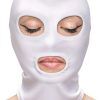 Fetish & Fashion Eyes & Mouth Hood White BDSM mask