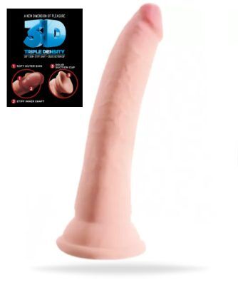 Triple Density Cock 7 Inch (Färg: Beige)