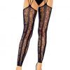 Leg Avenue Footless Garterbelt Stockings O/S Strumpbyxor