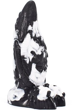 Rhegax Dildo Black-White 20 cm Dragon dildo