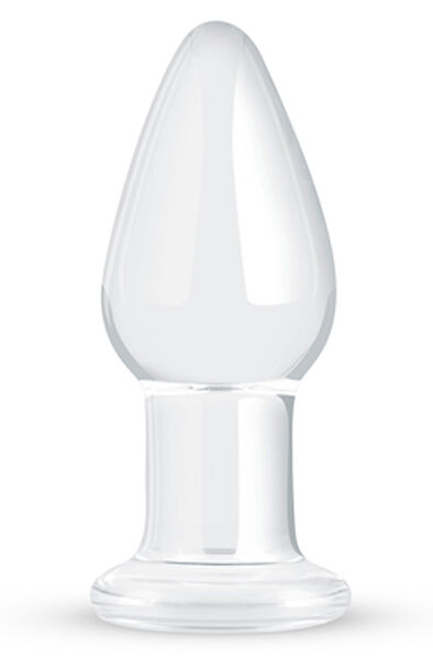 Gildo Clear Glass Buttplug 10cm Ø3,9cm Analplugg i glas