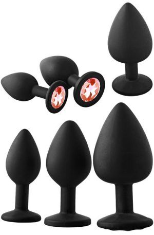 Fantasstic Anal Training Kit Red Stone Analpluggar paket
