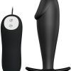 Pretty Love Anal Plug Black with Remote Control Analplugg med vibrator