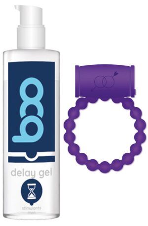 Delay Gel Men 50ml + Vibrating Cock Ring Paketerbjudande